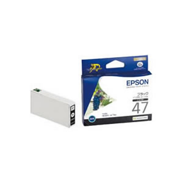 （まとめ）【純正品】EPSON ICBK47 BK【×5セット】（代引不可）