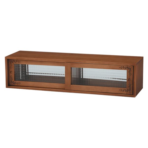 カウンター上収納(キッチン収納) MUD-6027LBR ライトブラウン（代引不可）の通販は