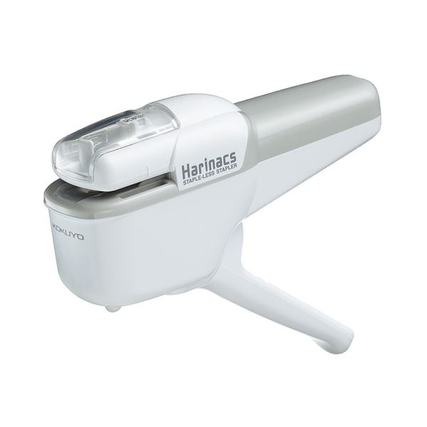 （まとめ） コクヨ 針なしステープラー（ハリナックス） ハンディタイプ 10枚とじ 白 SLN-MSH110W 1個 【×5セット】（代引不可）の通販は 6,297円