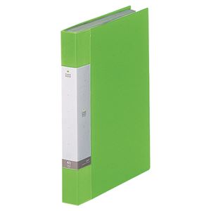 （まとめ） リヒトラブ リクエスト クリヤーブック（クリアブック） A4タテ 40ポケット 背幅32mm 黄緑 G3202-6 1冊 【×10セット】（代引不可）の通販は 6,020円