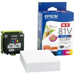 業務用5セット) EPSON（エプソン） モバイルインク ICCL81V 4色+用紙