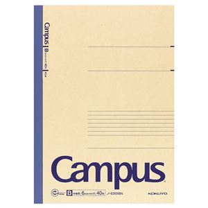 （まとめ） コクヨ 再生紙キャンパスノート A4 B罫 40枚 ノ-E201BN 1冊 【×15セット】（代引不可）の通販は 4,954円