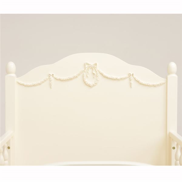 柵付きベッド 【セミシングルショートサイズ】 木製/マホガニー