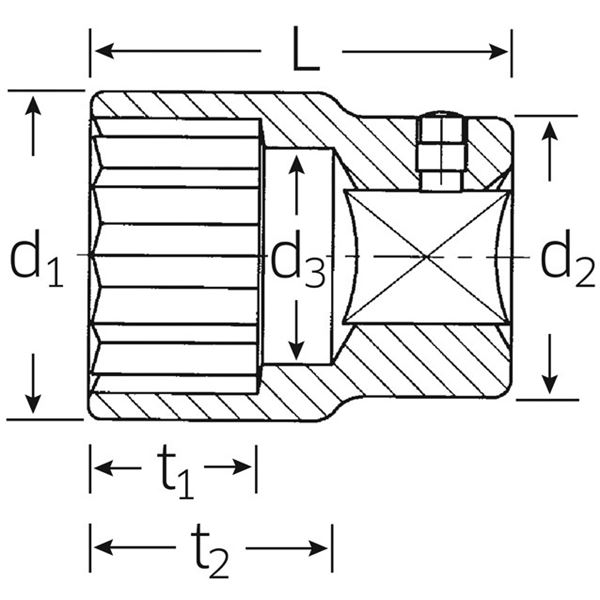 STAHLWILLE（スタビレー） 60-55 （1"SQ）ソケット （12角） （06010055）（代引不可）