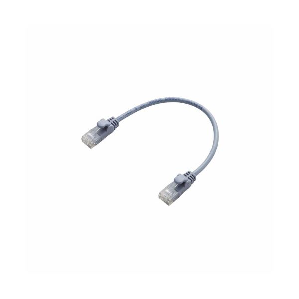 （まとめ）エレコム Gigabit やわらかLANケーブル（Cat6準拠） LD-GPY／BU015【×10セット】（代引不可）