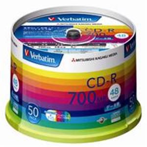 (業務用10セット) 三菱化学メディア CD-R ＜700MB＞ SR80SP50V1 50枚 ×10セット（代引不可）