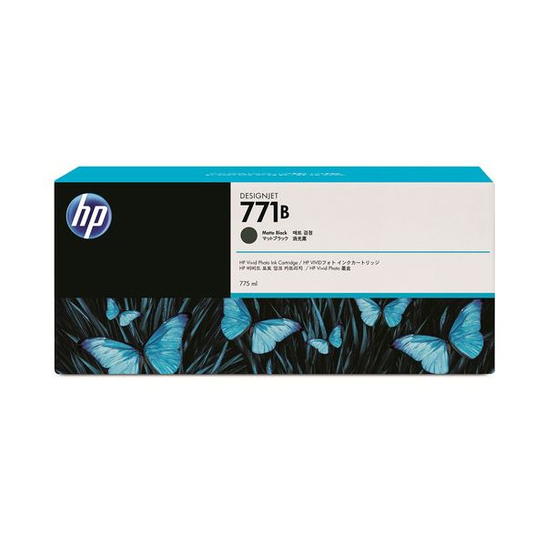 （まとめ） HP771B インクカートリッジ マットブラック 775ml 顔料系 B6X99A 1個 【×3セット】（代引不可）