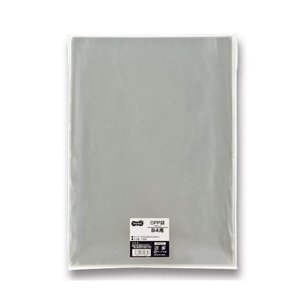 （まとめ） TANOSEE OPP袋 フラット B4用 270×380mm 1パック（100枚） 【×5セット】（代引不可）