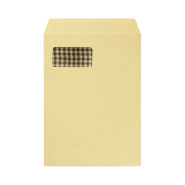 （まとめ） TANOSEE 窓付クラフト封筒 A4 裏地紋付 85g／m2 1パック（100枚） 【×2セット】（代引不可）の通販は