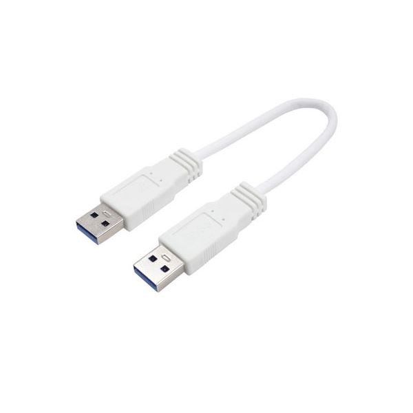 （まとめ）変換名人 USB3.0ケーブル A-A 20 ストレート結線 USB3A-A／CA20【×10セット】（代引不可）