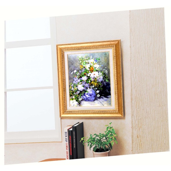 世界の名画】名画額縁 複製画 絵画額 □ ルノワール名画額F6金「花瓶