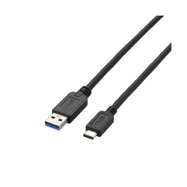 （まとめ）エレコム USB3.1ケーブル（A-TypeC） USB3-AC10BK【×2セット】（代引不可）の通販は 4,796円