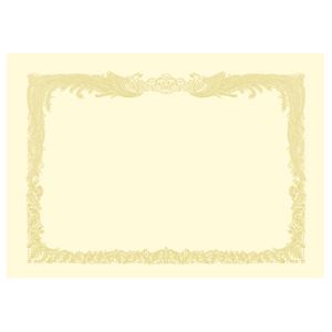 （まとめ） タカ印 OA賞状用紙 クリーム A4 タテ書用 10-1067 1冊（10枚） 【×10セット】（代引不可）