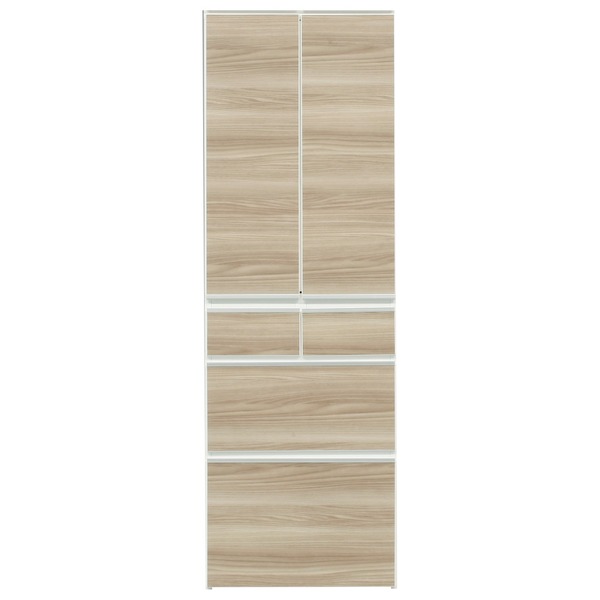 ダイニングボード（食器棚） 【板扉】 幅60cm 上台扉耐震ラッチ付き 日本製 ブラウン 【完成品】【開梱設置】（代引不可）の通販は