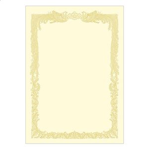 （まとめ） タカ印 OA賞状用紙 クリーム A4 ヨコ書用 10-1068 1冊（10枚） 【×10セット】（代引不可）