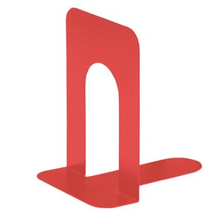 （まとめ） TANOSEE ブックエンド T型 大 コーラルレッド 1組（2枚） 【×10セット】（代引不可）
