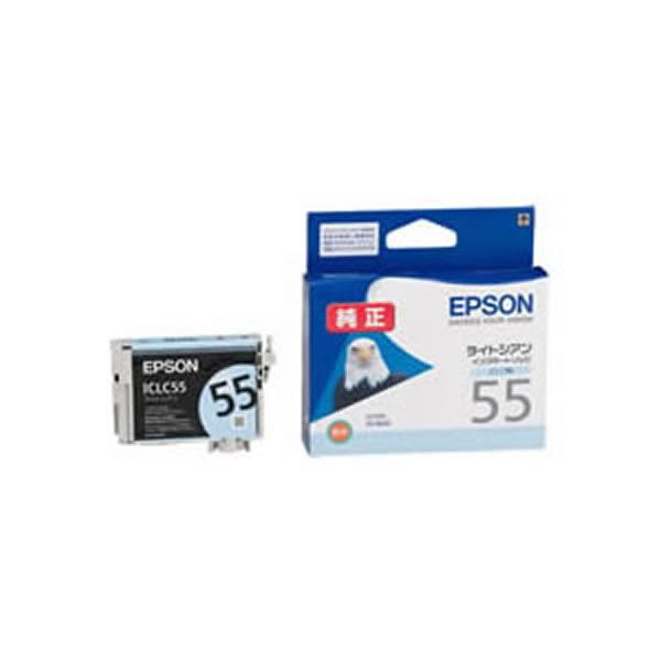 （まとめ）【純正品】EPSON ICLC55 LC【×5セット】（代引不可）