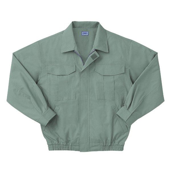 空調服 綿薄手長袖作業着 KU90550 【カラーモスグリーン： サイズ L】 服地のみ（代引不可）