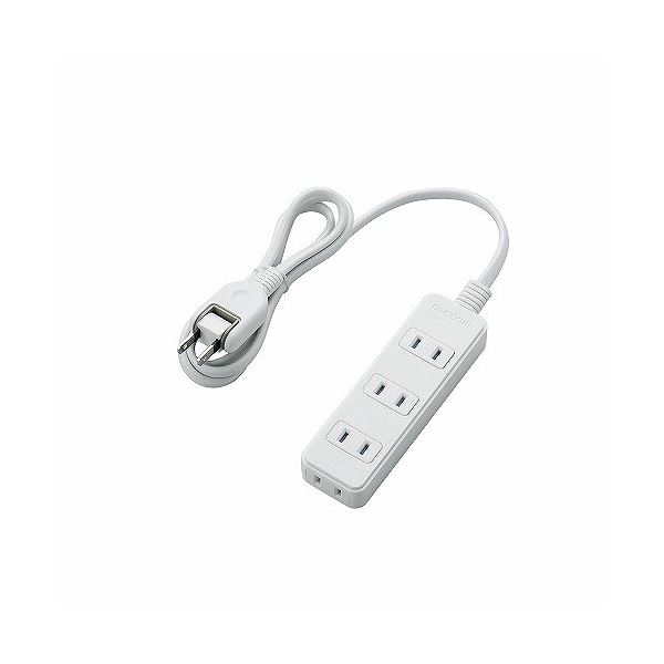 （まとめ）エレコム ほこりシャッター付き電源タップ T-ST02-22410WH【×5セット】（代引不可） 6,061円