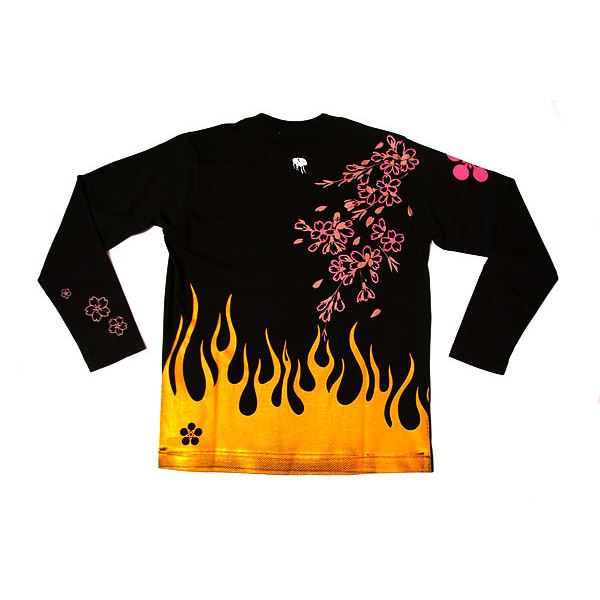 傾奇者・前田慶次 長Tシャツ  XS 黒(代引不可) 傾奇者・前田慶次 長Tシャツ 楽 S 黒 傾奇者・前田慶次Ｔシャツ&frasl;