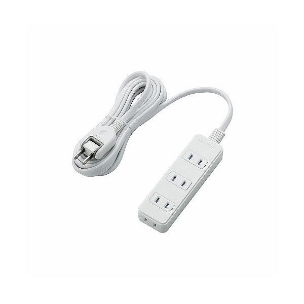 （まとめ）エレコム ほこりシャッター付き電源タップ T-ST02-22430WH【×3セット】（代引不可）の通販は