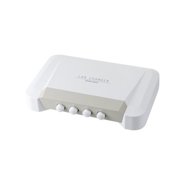 （まとめ） サンワサプライ LAN切替器 4回路 SW-LAN41 1個 【×2セット】（代引不可）