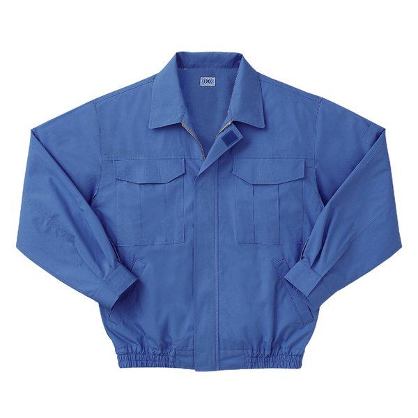 空調服 綿薄手長袖作業着 KU90550 【カラーライトブルー： サイズXL】 服地のみ（代引不可）