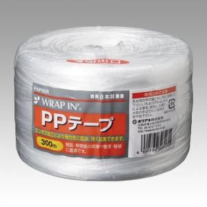 （業務用セット） ホリアキ ビニール紐 ラップインPPテープ WIPPT-240300WH 1巻入 【×10セット】（代引不可）