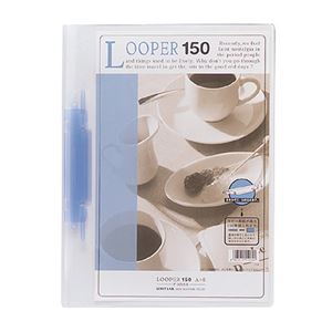 (まとめ) リヒトラブ ルーパー150 A4タテ 2穴 150枚収容 青 F-3016-8 1冊 【×30セット】(代引不可)の通販は