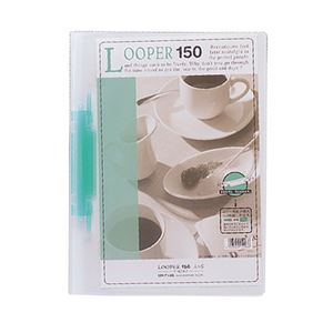 （まとめ） リヒトラブ ルーパー150 A4タテ 2穴 150枚収容 緑 F-3016-7 1冊 【×30セット】（代引不可）