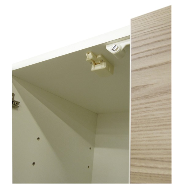 ダイニングボード（食器棚） 【ガラス扉】 幅100cm 上台扉耐震ラッチ付き 日本製 ホワイト(白) 【完成品】（代引不可）の通販は