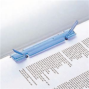（まとめ） リヒトラブ ルーパーファイル A4タテ 2穴 100枚収容 青 F-3006-5P 1パック（5冊） 【×10セット】（代引不可）_3