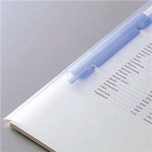（まとめ） リヒトラブ ルーパーファイル A4タテ 2穴 100枚収容 青 F-3006-5P 1パック（5冊） 【×10セット】（代引不可）_5