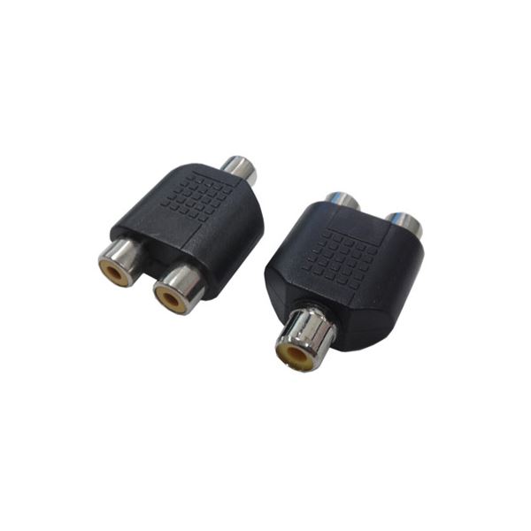 （まとめ）変換名人 AVプラグ RCA（メス）2P to RCA（メス）モノラル AV／RCA2J-RCAJM（2P）【×20セット】（代引不可） 7,320円