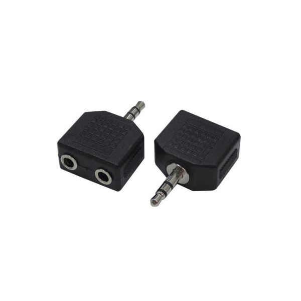 （まとめ）変換名人 AVプラグ 3.5（メス）2P to 3.5mm（オス）ステレオ AV／352J-35PS（2P）【×20セット】（代引不可）