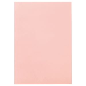 （まとめ） TANOSEE 色画用紙 四つ切 うすもも 1パック（10枚） 【×15セット】（代引不可）