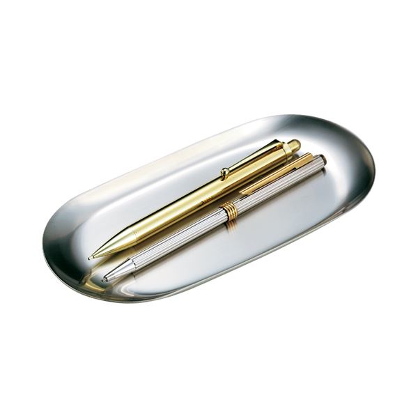 （まとめ） オープン工業 ステンレストレー 小判型 小 W177×D82×H10mm KN-401 1個 【×5セット】（代引不可）