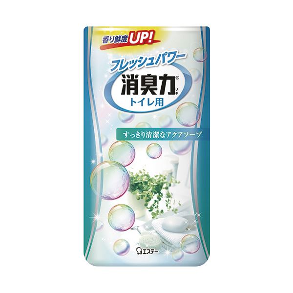 （まとめ） エステー トイレの消臭力 アクアソープ 400ml 1セット（3個） 【×5セット】（代引不可）の通販は 7,244円