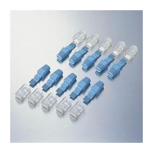 （まとめ）エレコム スーパーフラットケーブル用RJ45コネクタ LD-FRJ45T10【×3セット】（代引不可）