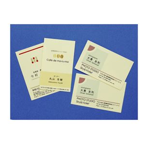 （まとめ） ヒサゴ ビジネス名刺 A4 10面 クリーム BX07S 1冊（12シート） 【×10セット】（代引不可）_2