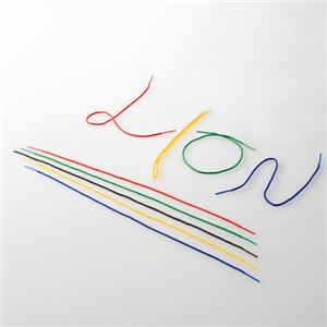 （まとめ） ライオン事務器 つづりひも 450mm 黄 セル先 PP糸ニット丸編 No.180 1パック（20本） 【×30セット】（代引不可）