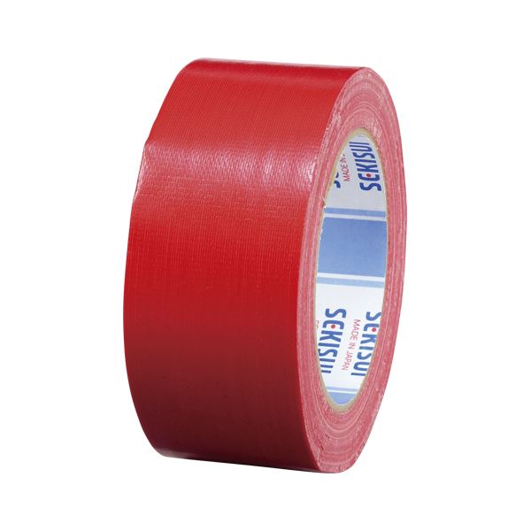 （業務用セット） セキスイ カラー布テープ廉価版 No.600Vカラー N60RV03 赤 1巻入 【×10セット】（代引不可）