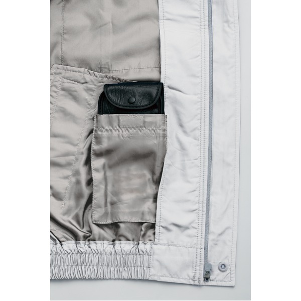 空調服 屋外作業用(チタン加工) リチウムバッテリーセット BPN-500NC06S4 シルバー 2L（代引不可） 空調服 屋外作業用(チタン加工) リチウムバッテリーセット BPN