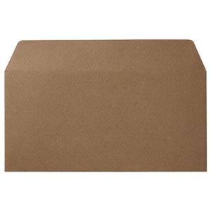 （まとめ） 寿堂 カラー横型封筒 110×220mm 127.9g／m2 テープのり付 〒枠なし カフェモカ 10354 1パック（10枚） 【×15セット】（代引不可）