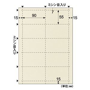 （まとめ） ヒサゴ 名刺・カード A4 10面／小染 はな 絹 BM402S 1冊（5シート） 【×10セット】（代引不可）