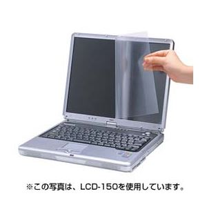 （まとめ）サンワサプライ 液晶保護フィルム LCD-154W【×3セット】（代引不可）