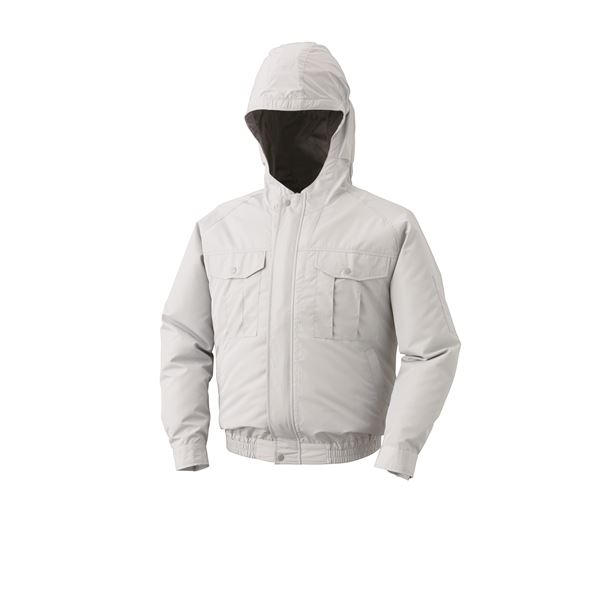 空調服 フード付屋外作業用(チタン加工) リチウムバッテリーセット BPF-500NC06S7 シルバー 5L（代引不可）