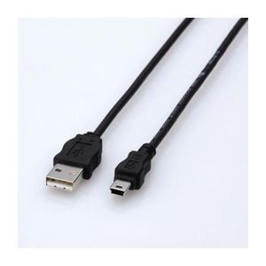 （まとめ）エレコム エコUSBケーブル（A-miniB・3m） USB-ECOM530【×5セット】（代引不可）その他PCケーブル