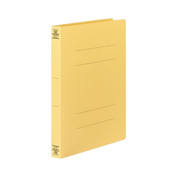 （まとめ） コクヨ フラットファイルW（厚とじ） A4タテ 250枚収容 背幅28mm 黄 フ-W10Y 1パック（10冊） 【×5セット】（代引不可）