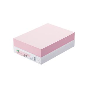 （まとめ） TANOSEE αエコカラーペーパーII A4 ピンク 1冊（500枚） 【×5セット】（代引不可）の通販は 5,351円